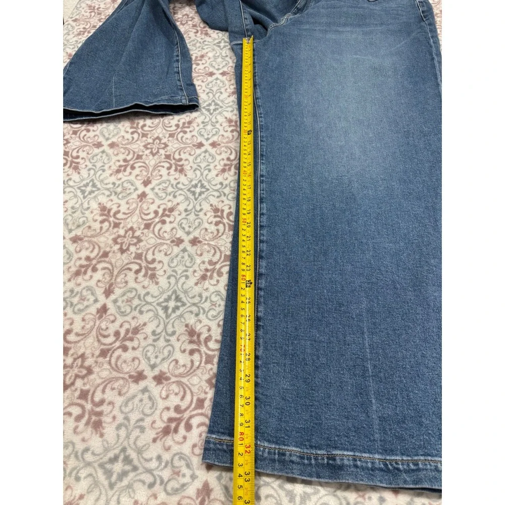 Lane Bryant Signature Fit Ultra High Rise Wide Leg Jeans Medium Wash Blue 20L